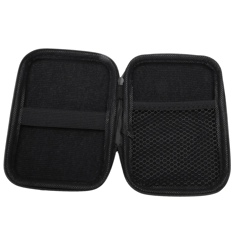 Portable Hard Disk Drive Shockproof Zipper Cover Bag Case 2.5Inch HDD Bag Hardcase Black