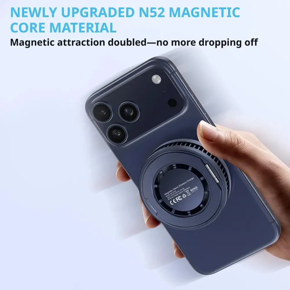25W Magnetic Wireless Charger Phone Cooler Active Refrigeration Radiator Magnet Fast Charging Stand For iPhone Xiaomi