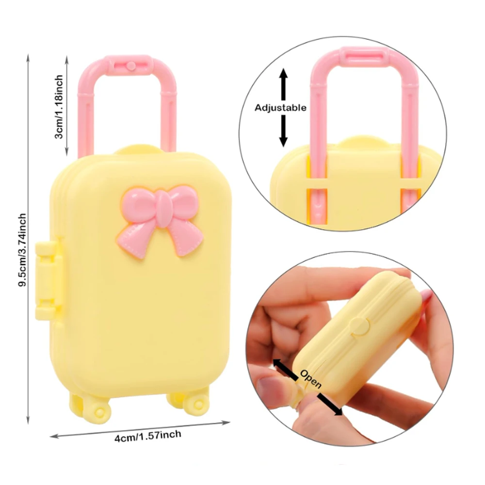 25pcs Doll Outfit Set with Travel Case, Fashionable Mini Clothes & Accessories for 5.3-6\