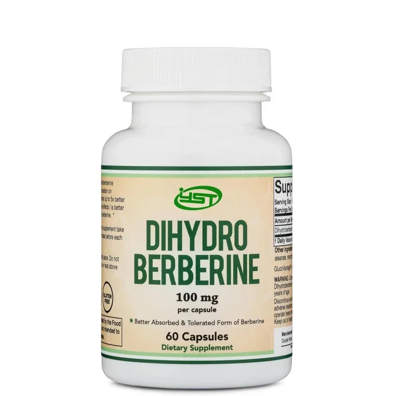 Dihydroberine Supplement 100mg, 60 Capsules (patented GlucoVantage Super Small Aspartic Acid, Vegetarian Safe)