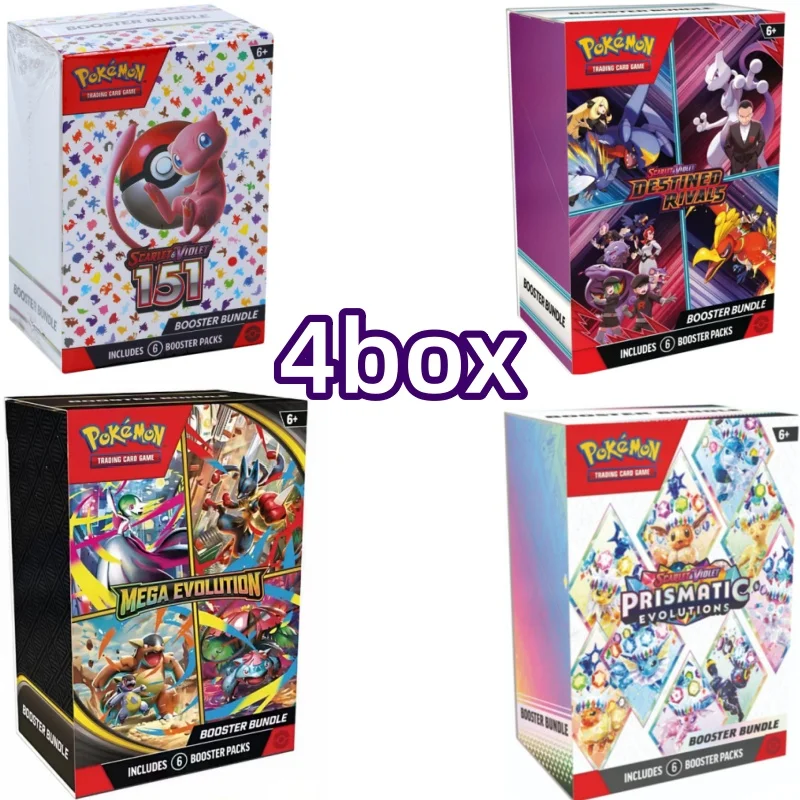 Pokemon Card v10 Boosterbundel Bestemd Rivalen Prismatische Evolutions Scarlet Violet 151, Engels ME01 Boosterkaarten Speelgoed Geschenken - afbeelding 2
