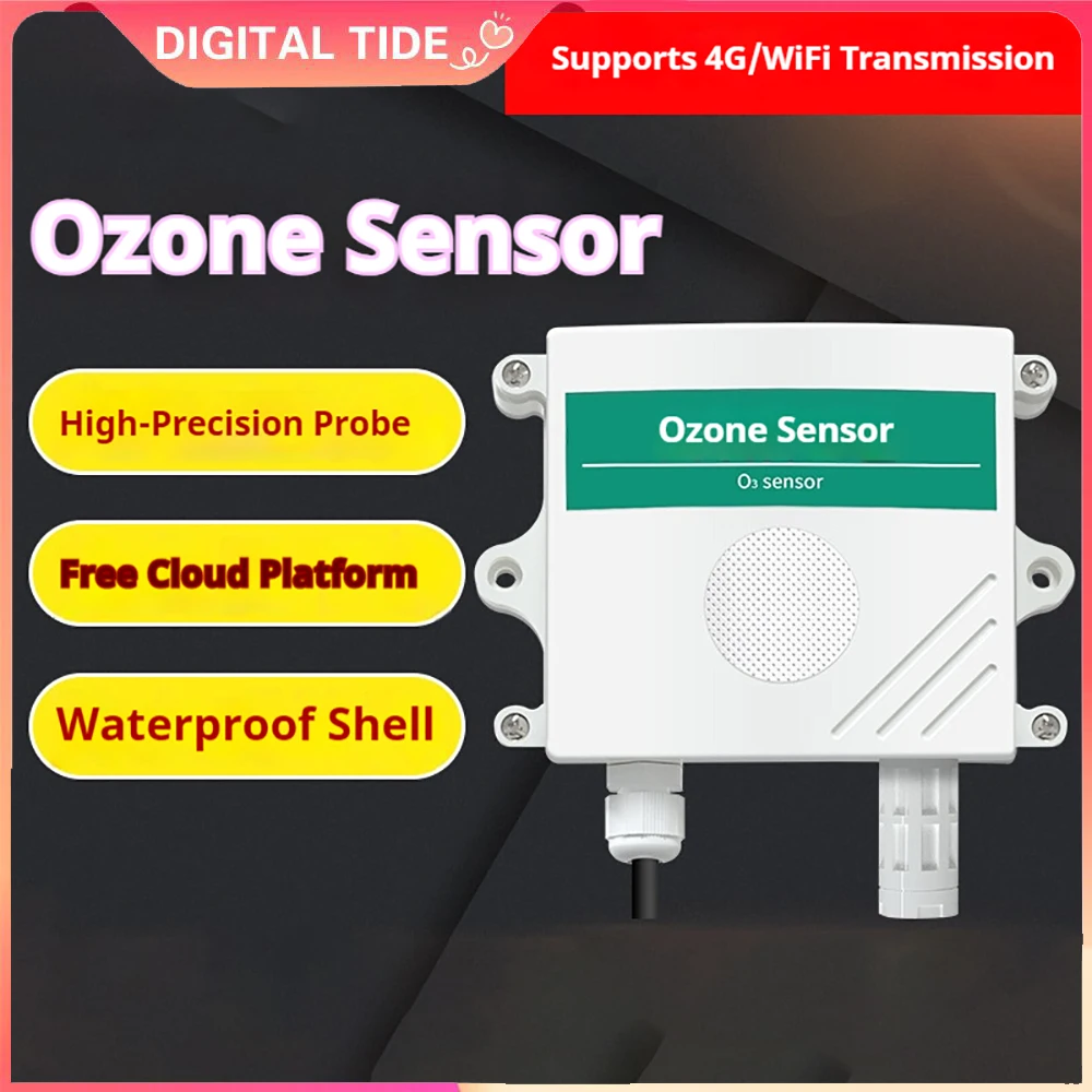 Ozone Detector Sensor O3 Concentration Detection Instrument 485 High Precision Temperature and Humidity Integrated Transmitter