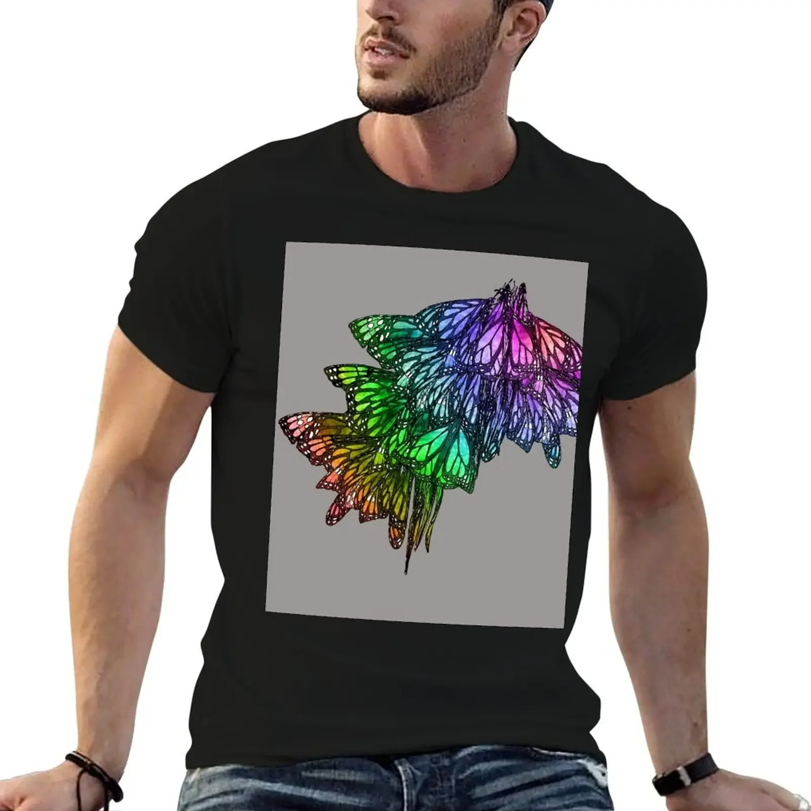 

Rainbow Cluster T-Shirt Louboutins korean fashion baggy shirts mens workout shirts