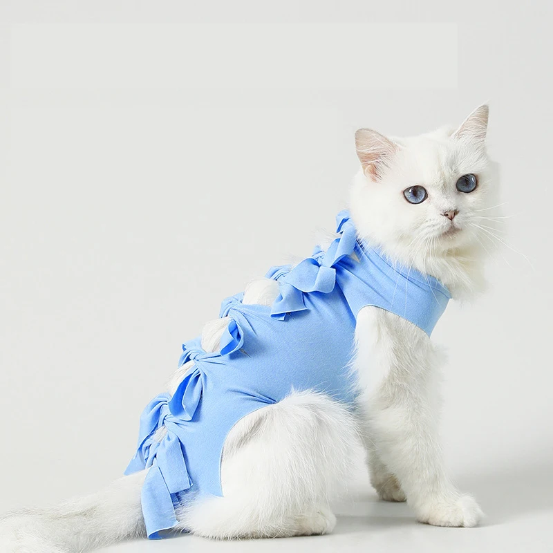 

Pet clothing cats recovery vest cotton pets hoodie clothes accessories cat surgery breathable fabric dogs costume dog apparels