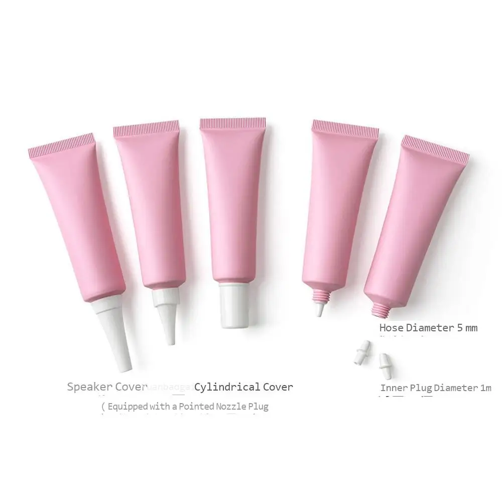 30g-ml-pink-frosted-plastic-cosmetic-tube-squeeze-hand-cream-protective-lotion-refillable-bottle-narrow-mouth-bottle