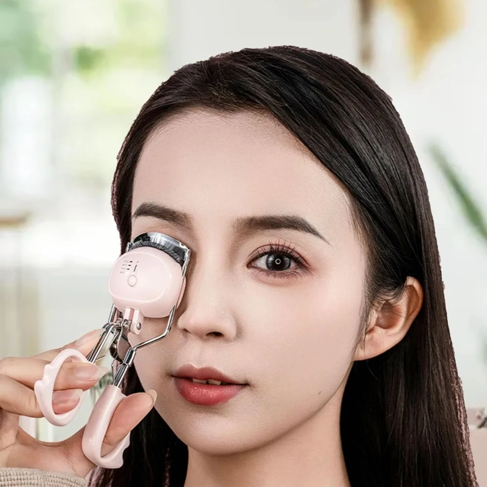 High Quality Rechargeable Electric Eyelash Curler Long Lasting Four-level Heated Eyelash Curler Portable Lash Curler Makeup Tool