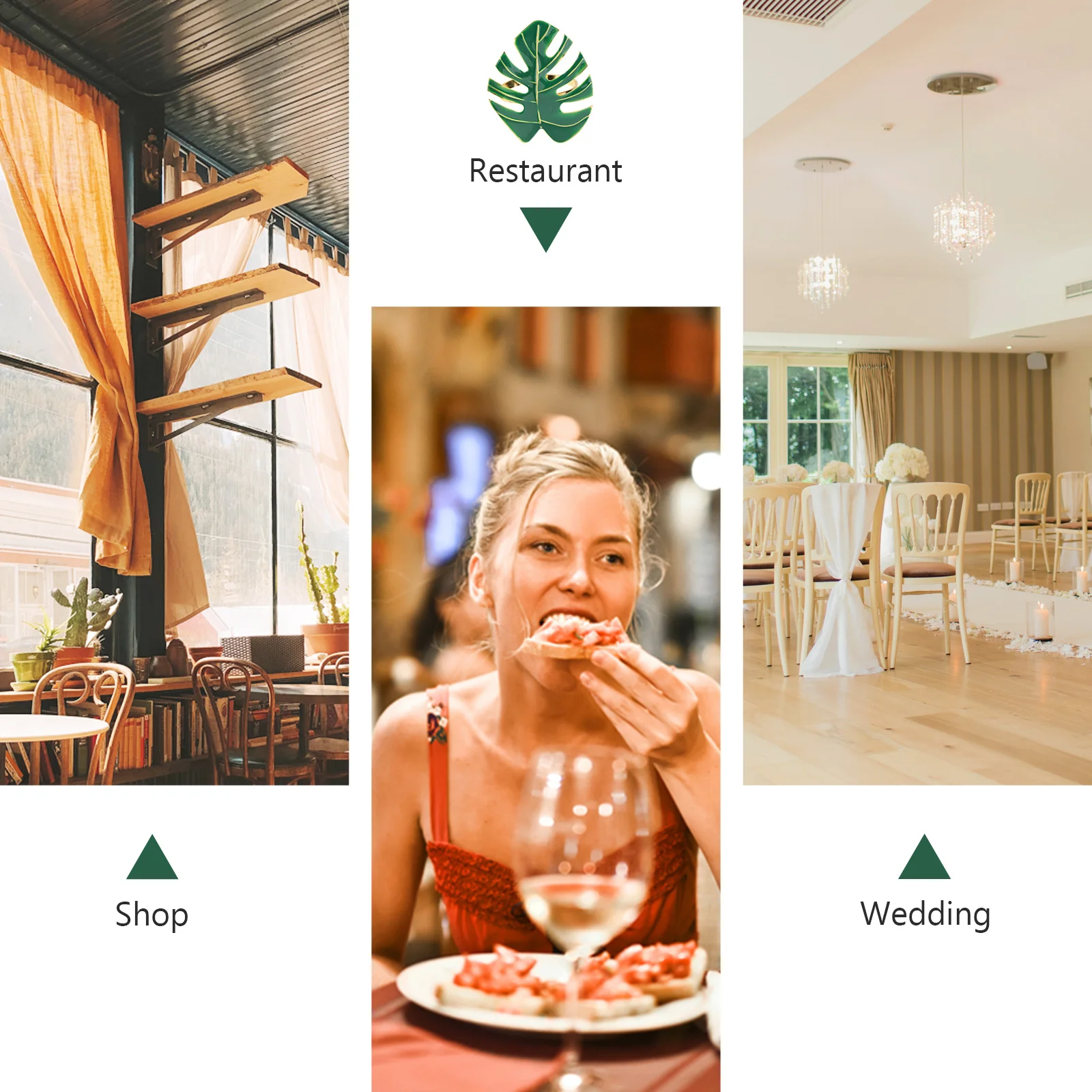 

4Pcs Exquisite Leaf Napkin Rings Creative Hawaii Party Table Decor Alloy Clasp Modern Simple Banquet Gift Green