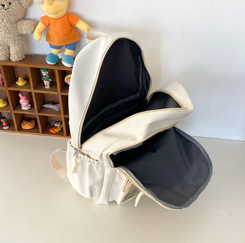 Japanese Cute Soft Girl Transparent Pain Relief Bag Large Capacity Multi functional College Style Girl Student Backpack Korea