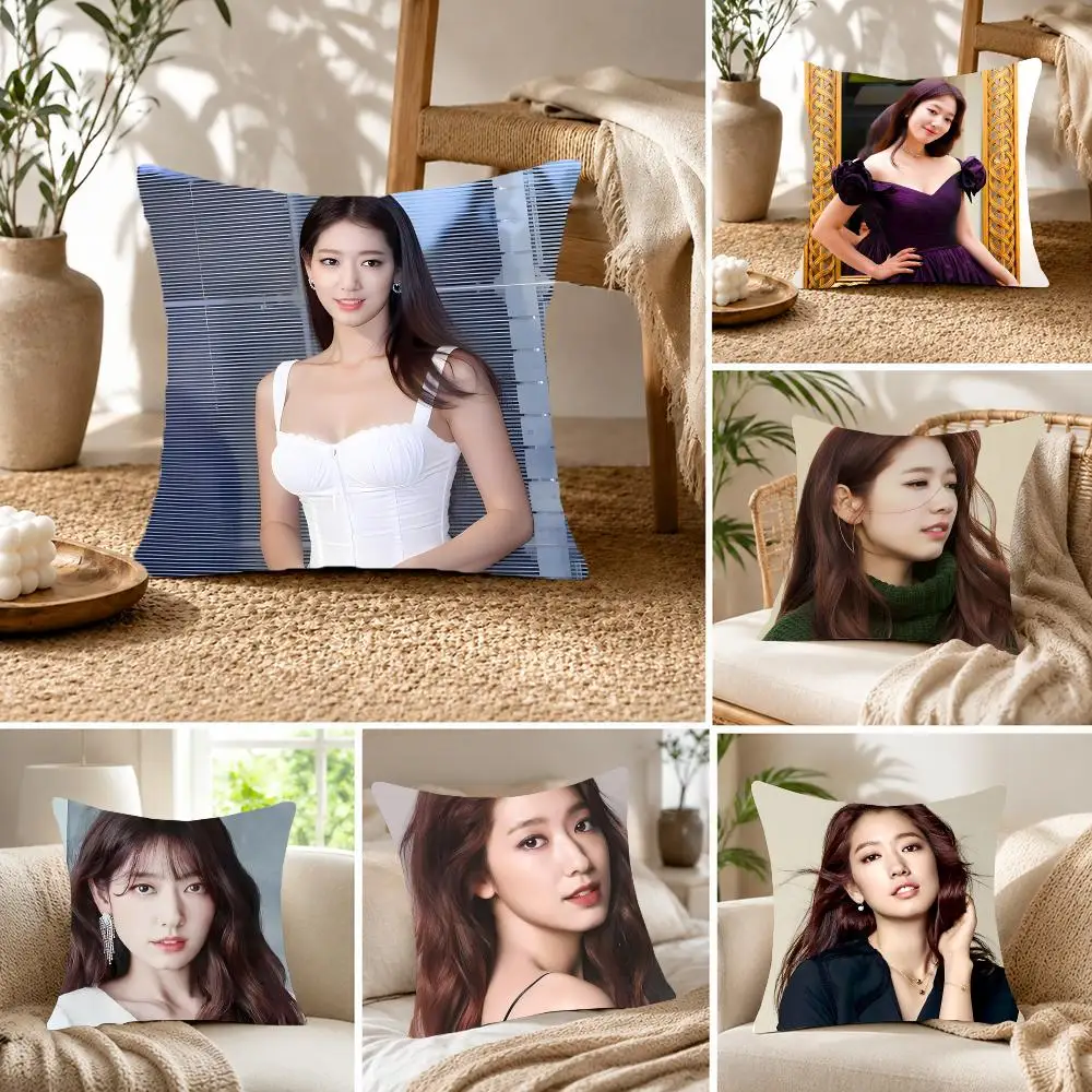 Soft Elegant Actress P-Park Shin Hye Cushion Cover Fluffy velvet Nordic style plush Living room sofa decorative