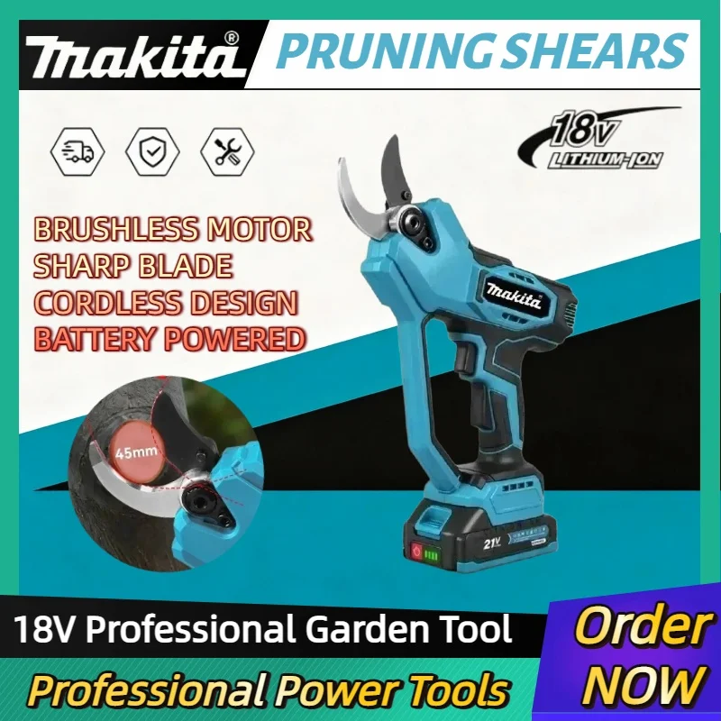 secateur-sans-fil-makita-18v-lxt-capacite-de-coupe-de-30-mm-moteur-sans-balais-ciseaux-electriques-professionnels-pour-verger-et-jardin