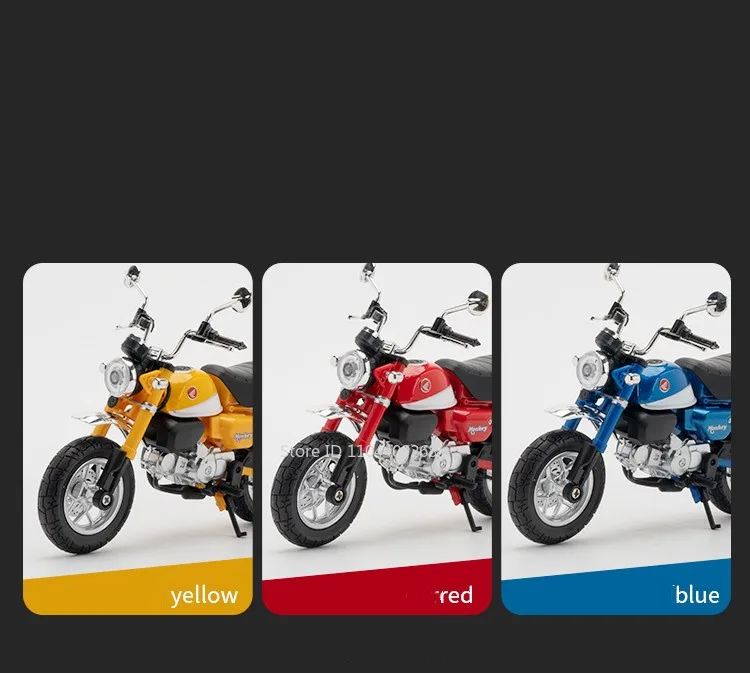1:12 Honda Monkey JiaLing JH-70 Alloy Diecast Classic Racing Motorrad Stoßdämpfung Coole Lichtmodelle für Kindergeschenke – Detail 2