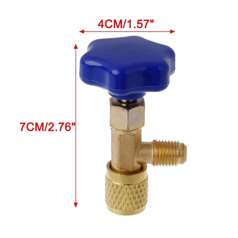 1 Pcs Low Pressure Dispensing Valve Bottle Opener 1/4 SAE Connector Mayitr Refrigerant Bottle Can Tap For R22 R134a R410A Gas