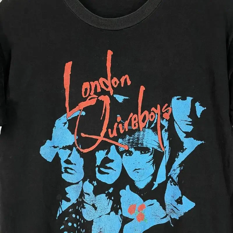 Vintage 90s London Quireboys the American Tour Black Size S 2345XL T Shirt AL604