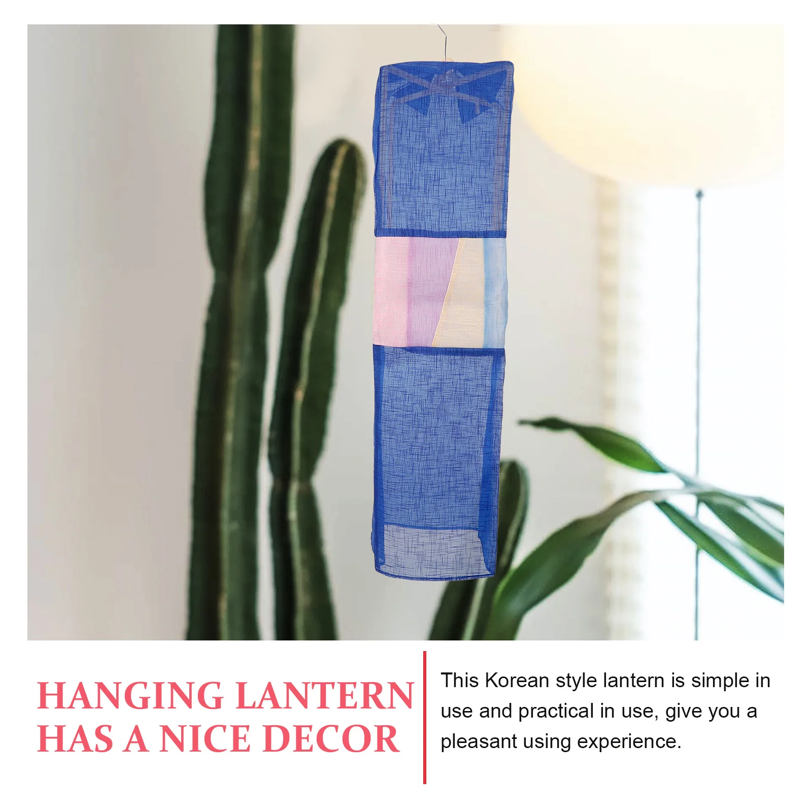 

Classic Korean Hanging Lantern Decorative Fabric Lantern for Yard Balcony Food Shop Party Atmosphere Decoration