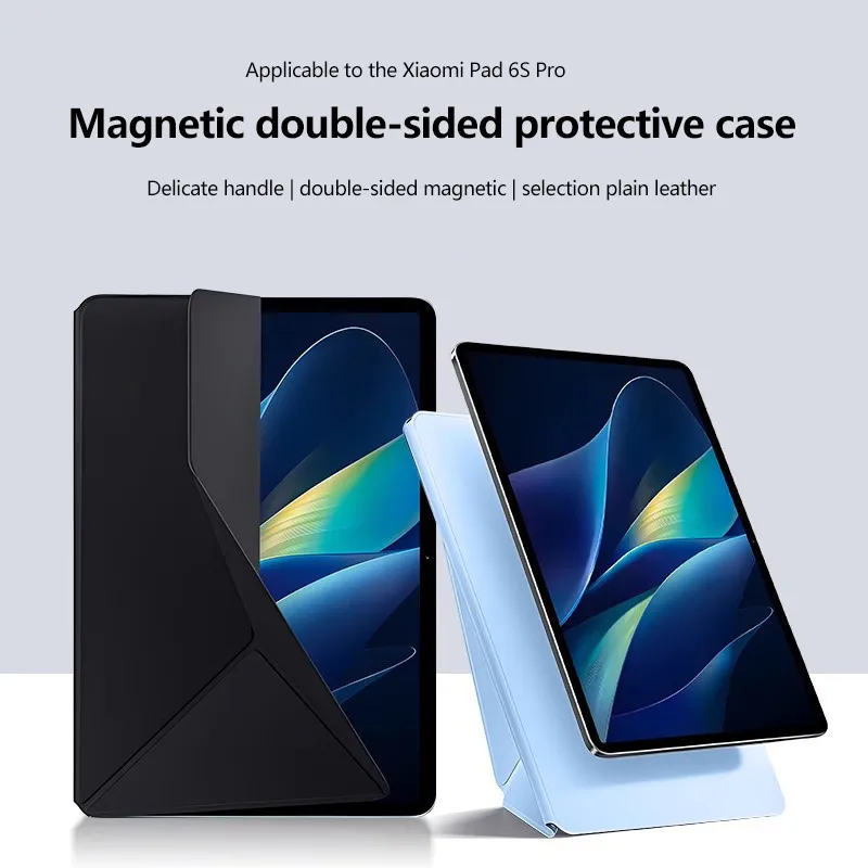 New For Xiaomi Pad 7 Pro 11.2 2024 7 6 6Pro 5 5Pro 11inch Y-Folding Stand Dual Magnetic Tablet Cover With Pen Slot