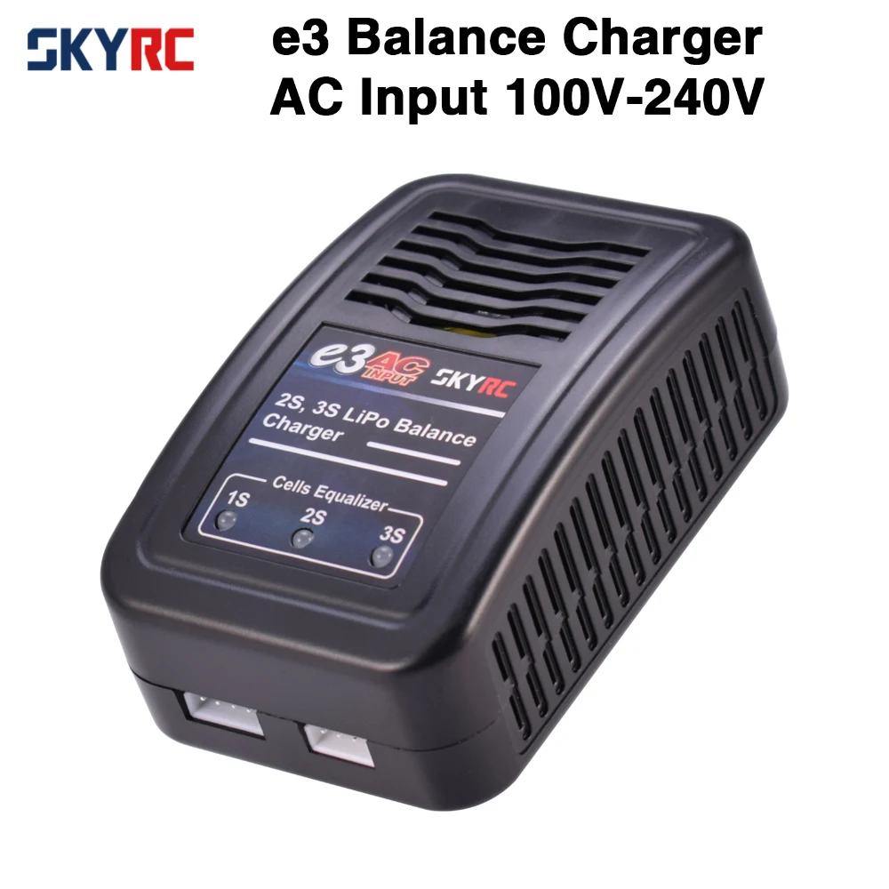 SKYRC e3 Charger 2S 3S LiPo Battery Balance Charger AC Input 100V-240V EU Plug SK-100081