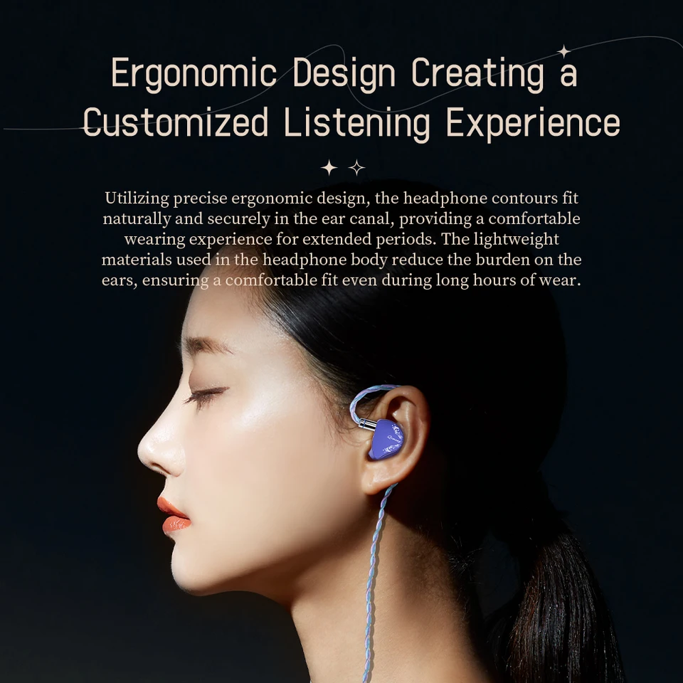 CVJ ARIA 10mm 高性能ナノクリスタルコーティング DD IEM ハイファイ