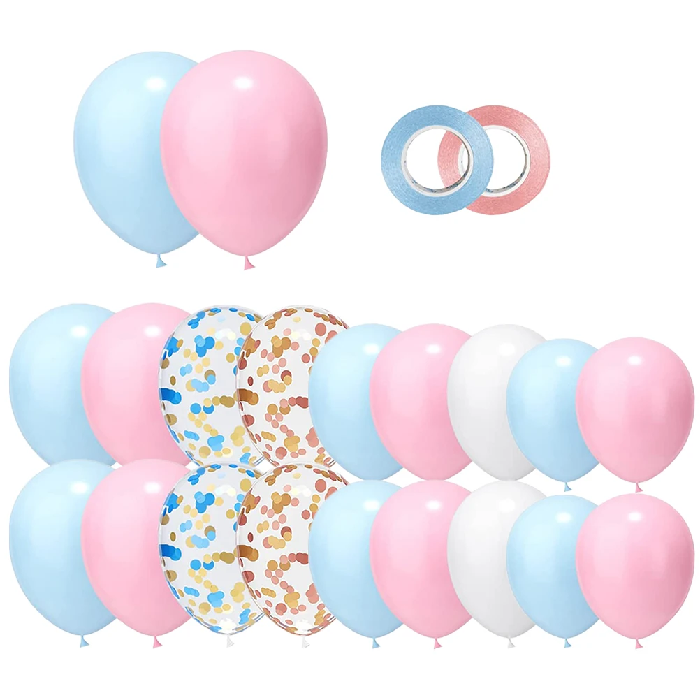 

Latex Balloon Chain Set Decorations for Baby Gender Reveal Party Kit Supplies Balloon Garland DIY Arc Festive Large