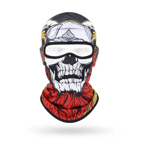 3D Skull Mask Balaclava Cap Breathable Motorcycle Riding Full Face Scarf Outdoor Men Head Cover Cycling Headgear Neck Gaiter Hat - Image 12