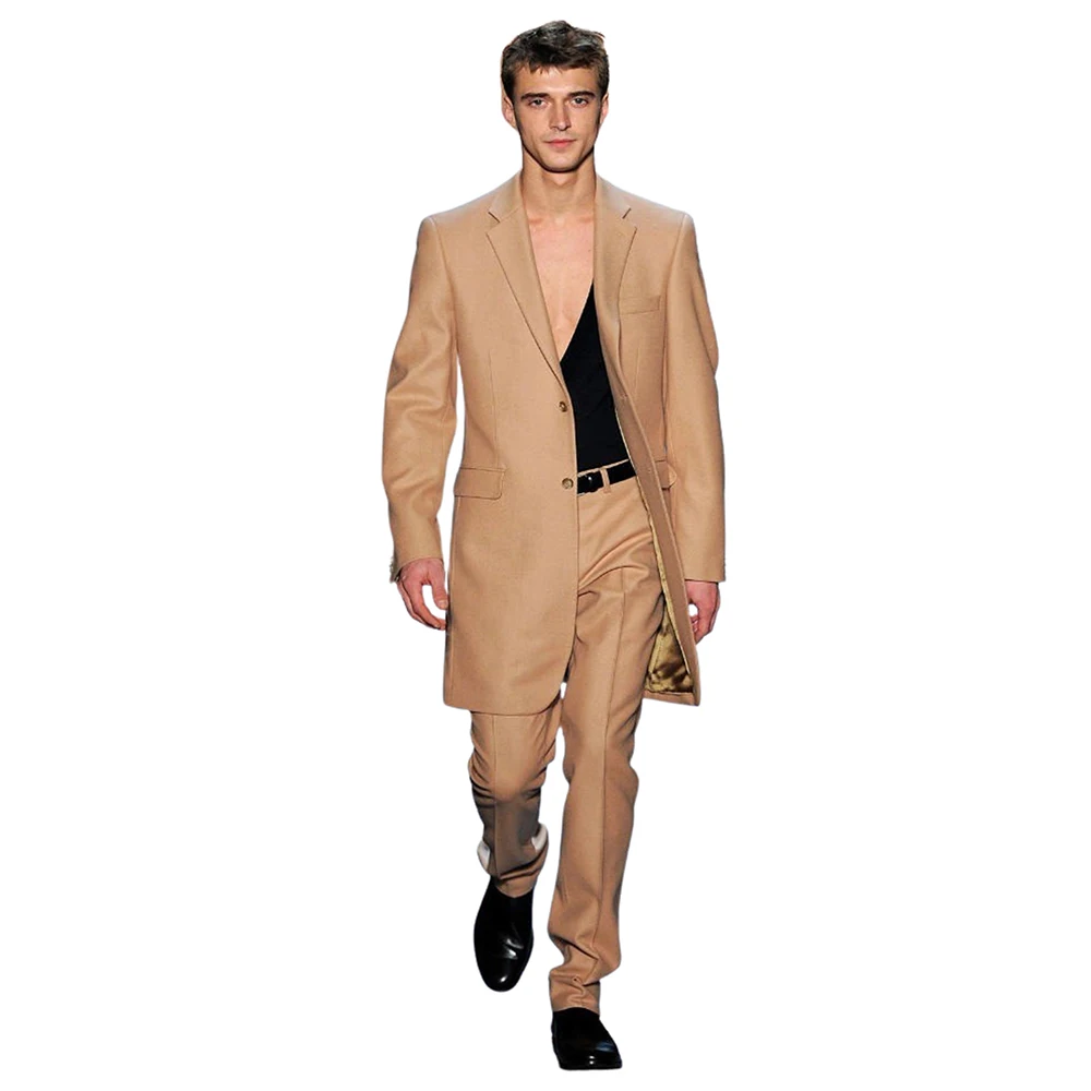 

Men's Suit Two Pieces Two Buttons Notch Lapel Tuxedos for Christmas Banquet