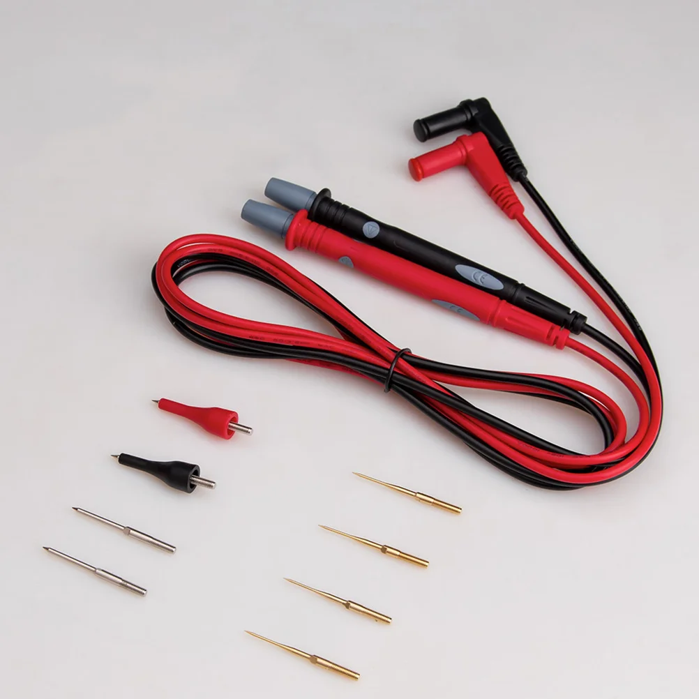 Pt1010 Multifunctional Copper Wire Test Probe Lead Durable Flexible Heat Cold Resistant Easy Use Plug Play Multimeter Tester