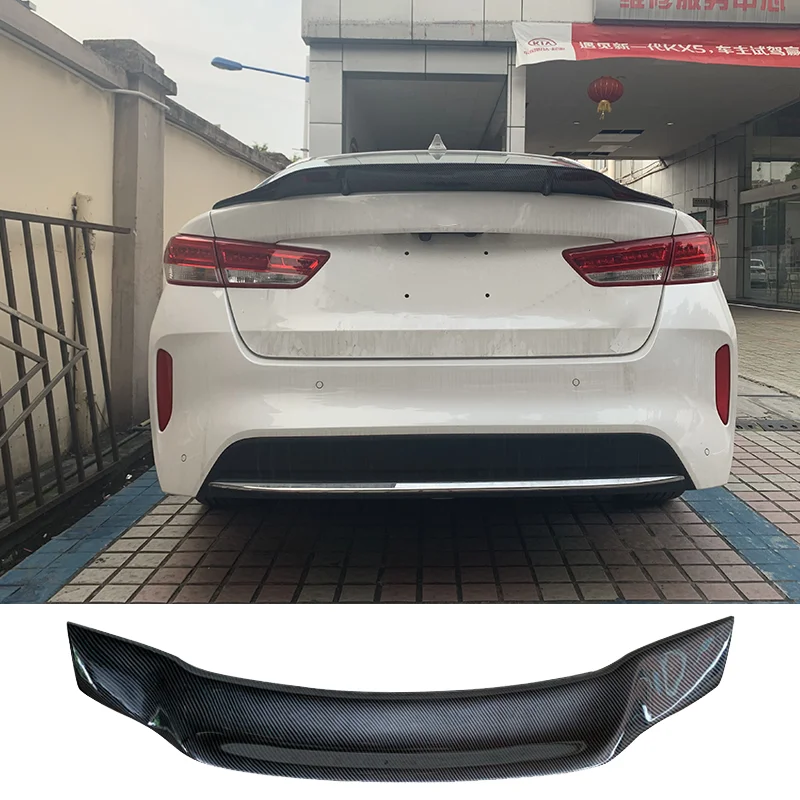 

Fit For Kia K5 2016 2017 2018 ABS / Carbon Fiber Exterior Rear Spoiler Tail Trunk Boot Wing Decoration Car Styling