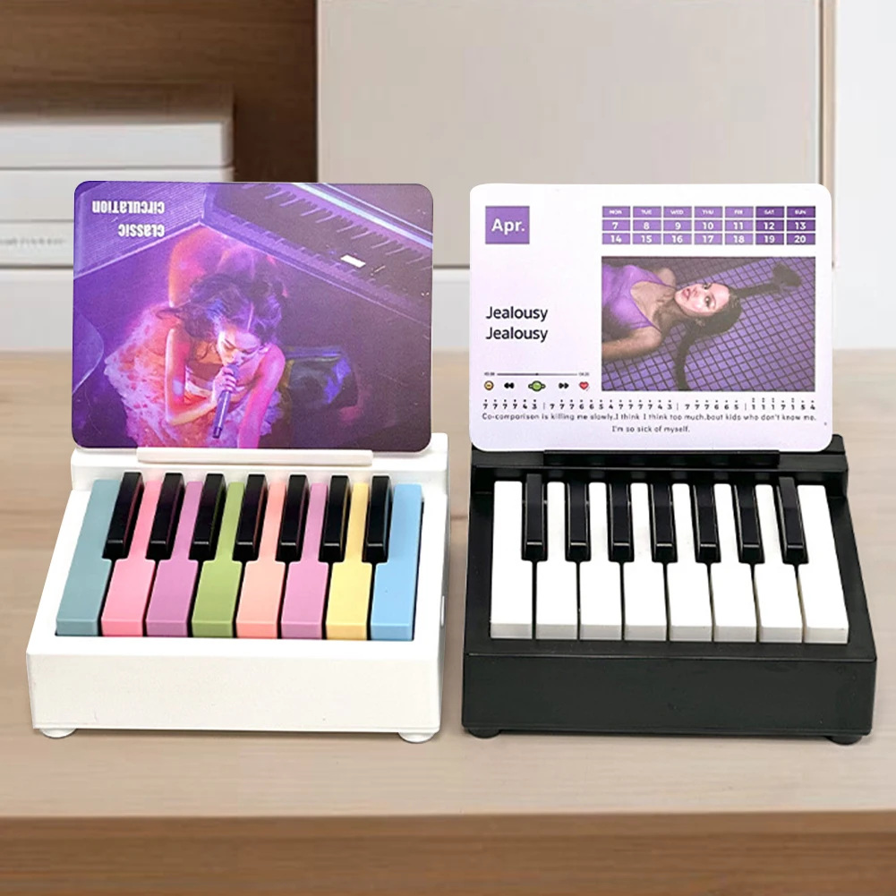 Singer Piano Calendar 2025 Piano Desk Calendar Playable with 27 Music Calendar Cards 26 Songs Gifts for Fans