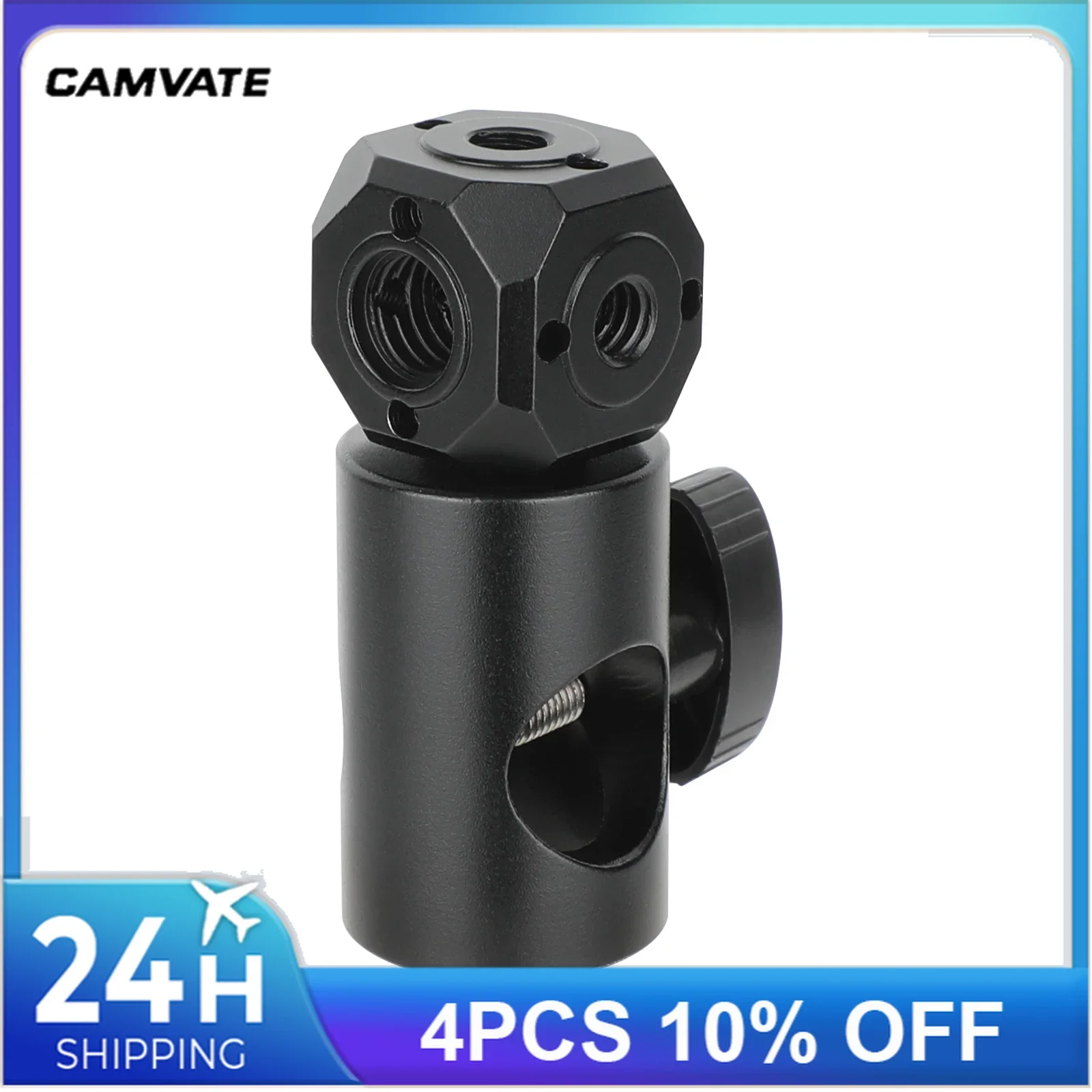 CAMVATE Versatile Tripod Screw Hole Adapter With Magic Cubic Mount to Light Stand Adapter For Monitor Microphone