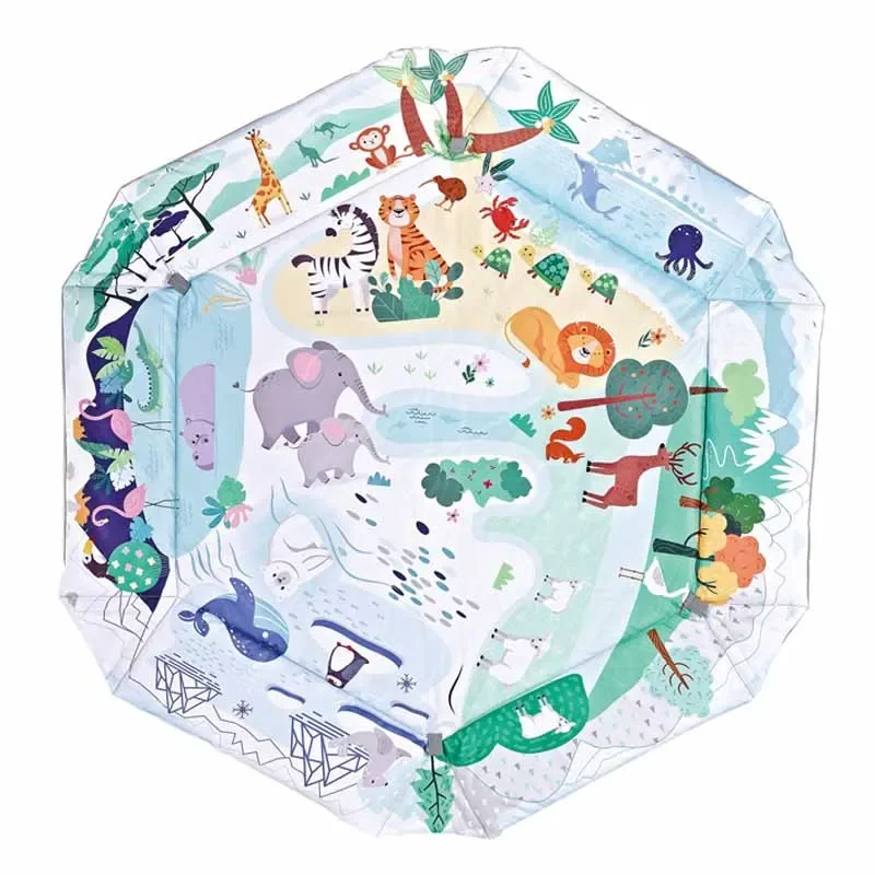 Baby Gym Play Mat Infant Play Mats with Detachable Toys Gifts for Baby Washable Multifunctional Fence Tummy Time Activity Mat