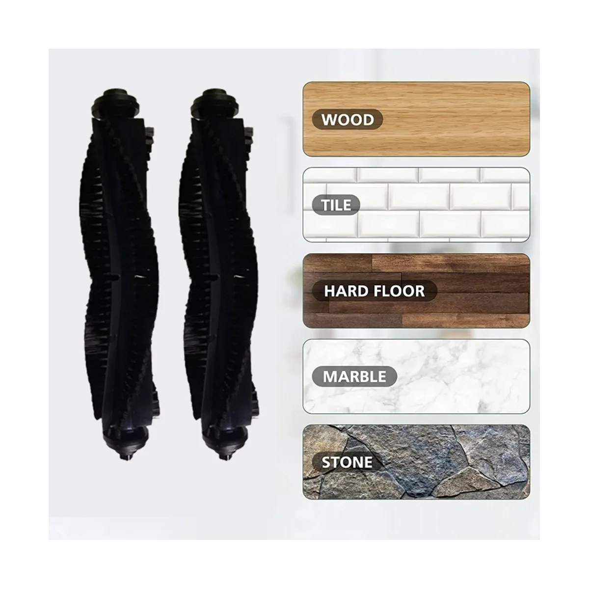 مكنسة كهربائية آلية فرشاة دوارة ، فرشاة جانبية ، فلتر HEPA ، مناسبة لسلسلة Tefal Rowenta X-Plorer 75 RG7687 RR7687WH