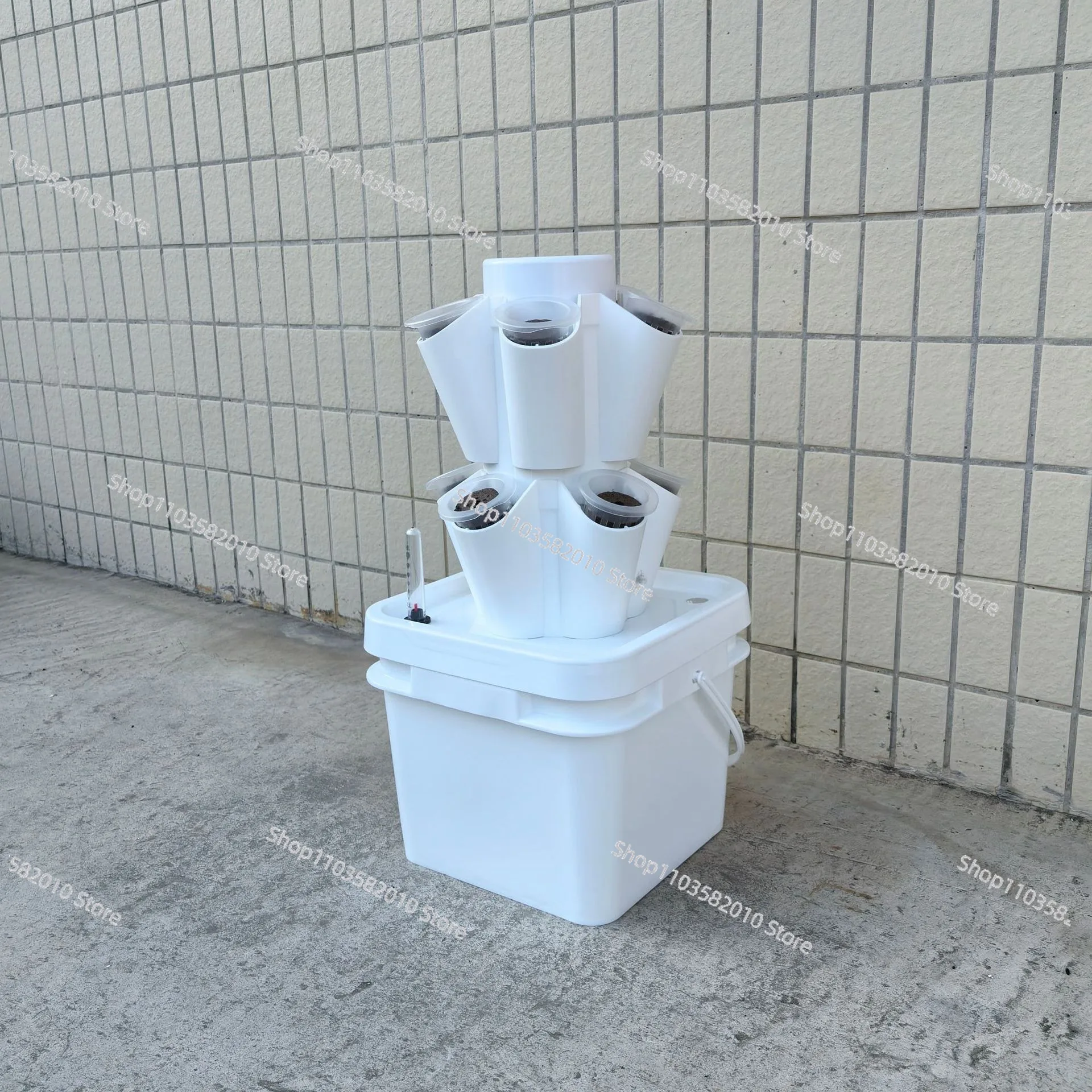 8 Liters Hydroponic Planting Tower, Soilless Cultivation Planting Equipment, Hydroponic Column Tabletop Tower