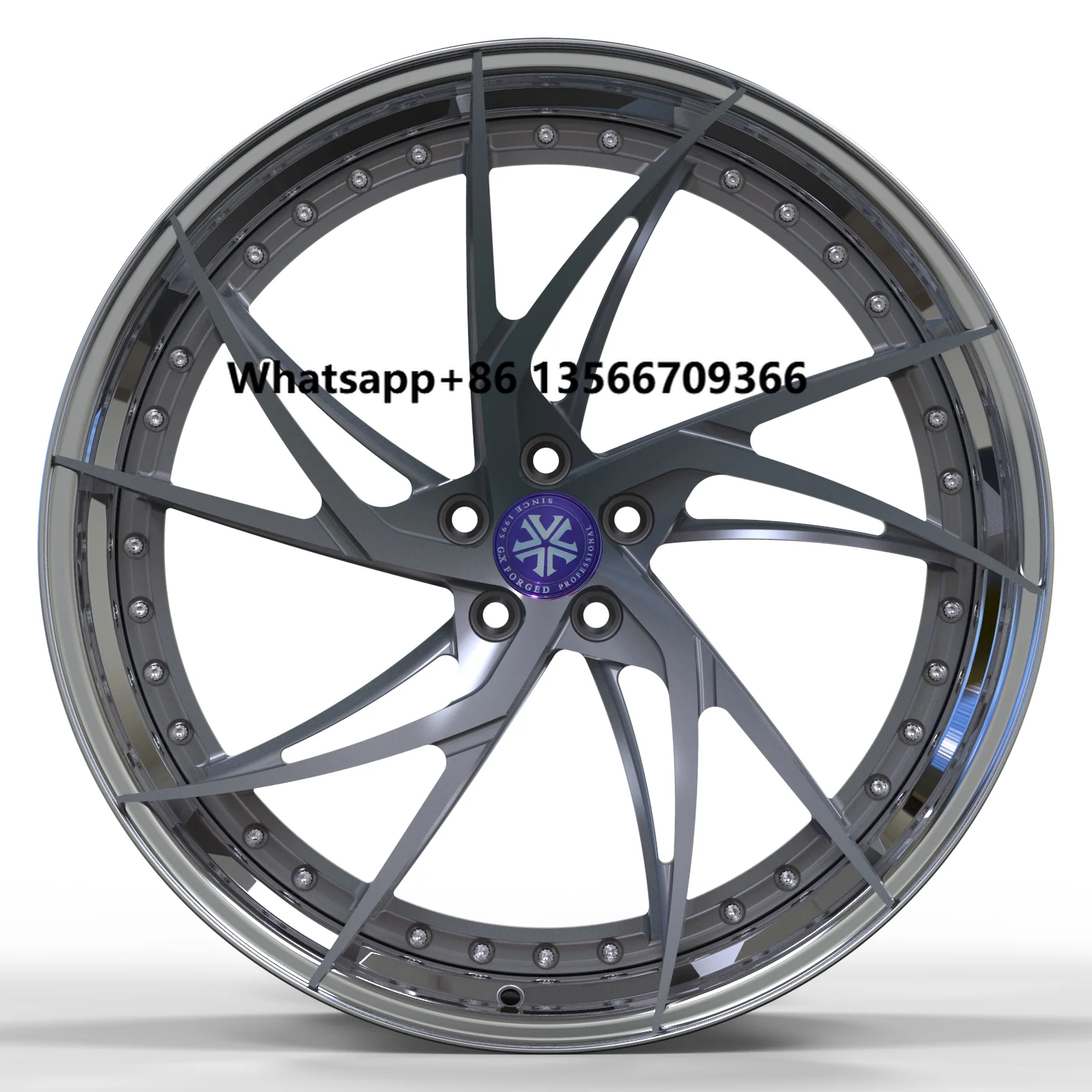 

Customized 2 Pieces Forged Passenger Car Wheels