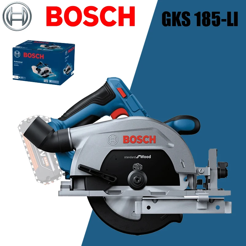 Bosch-serra Circular Elétrica sem Fio Portátil Gks 185-li 18v 165 mm 5000rpm Ferramentas Elétricas Carpintaria