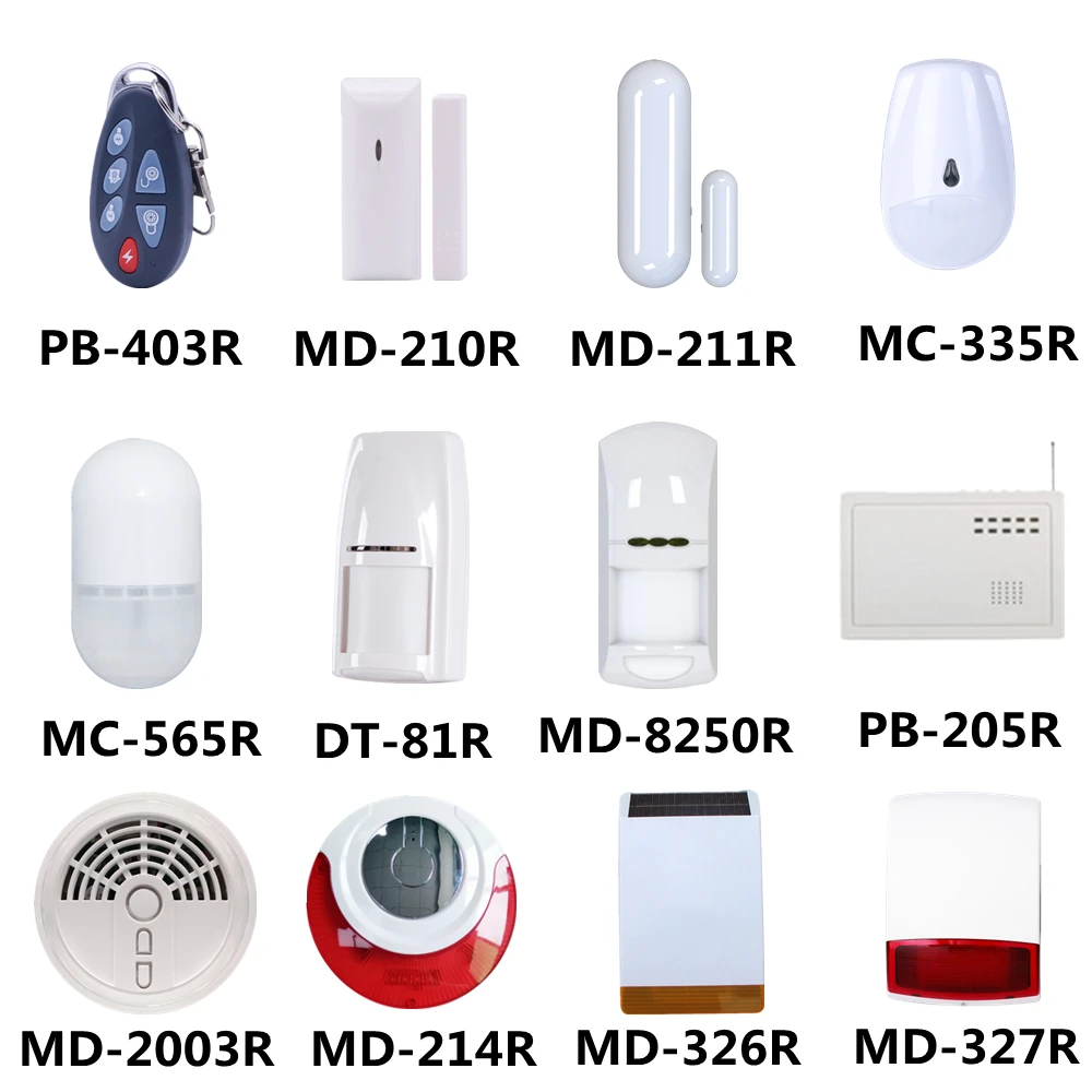 Focus Meian 433Mhz Frequency Alarm Sensors Door Sensor Pet Friendly PIR Motion Detector Internal External Siren Signal Repeater