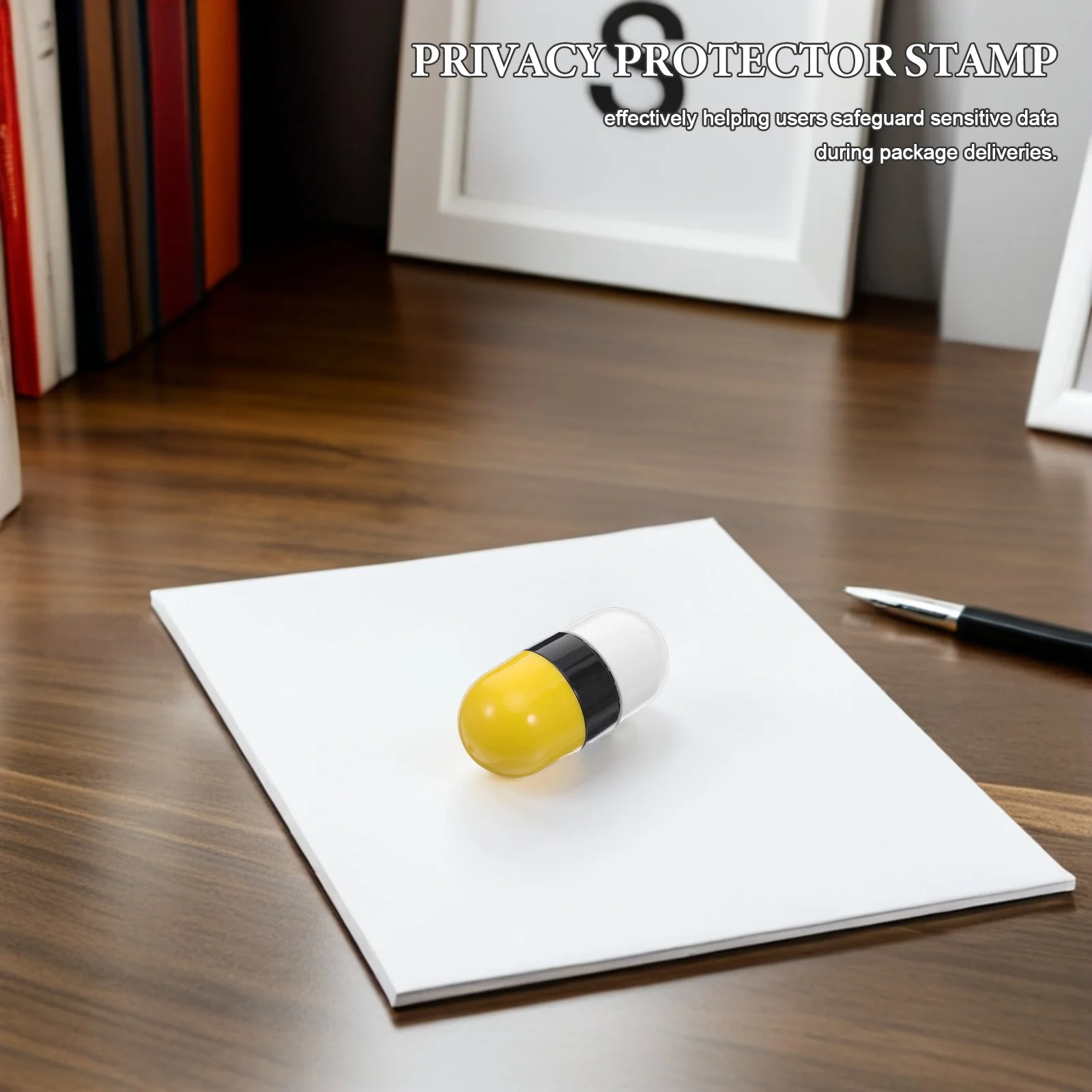 2 Stück Privacy Protection Roller Stamp Dual End Identity Theft Prevention Blocker für Secure Mail Confidential Data Masking