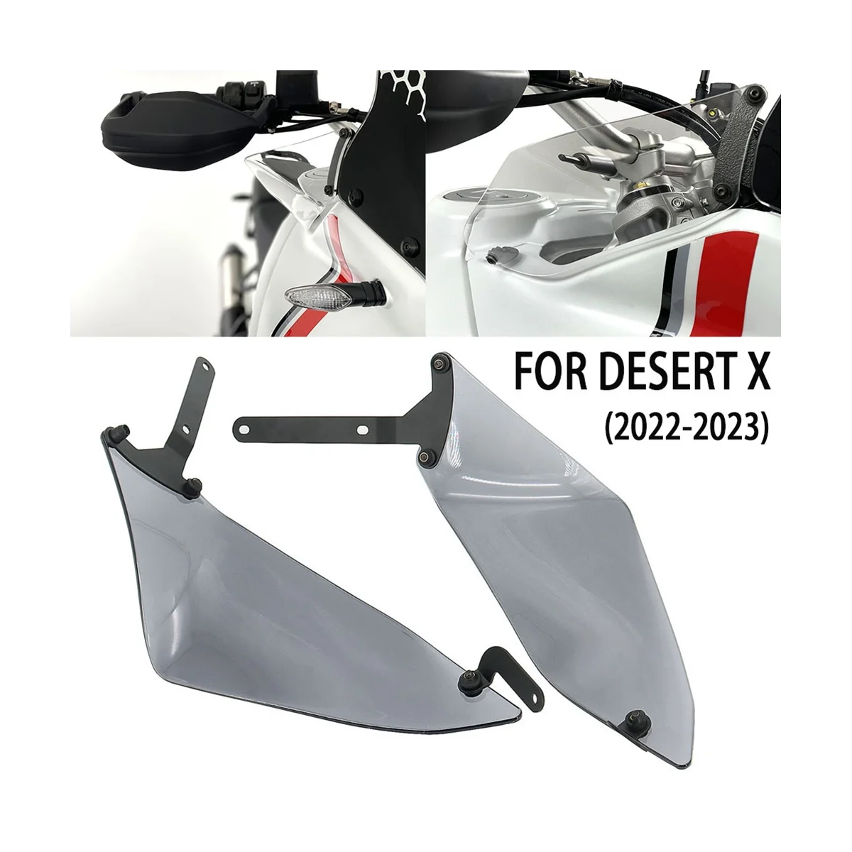 Motorcycle Spoiler Side Shroud for Ducati Desert X 2022 2023 (Grey)