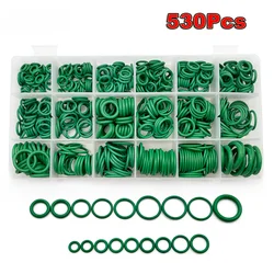 530Pcs Rubber O-Ring Gasket High Quality 18 Sizes Sealing Ring Kit For Car A/C System R134a Air Conditioning Gasket Washer Set