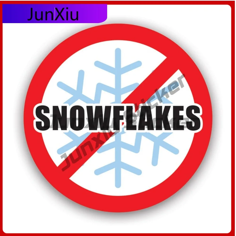 

No Snowflakes Sticker Creative Decals Millenial Millenials Auto Decor Car Sticker Vinyl Decal Waterproof Durable Weather