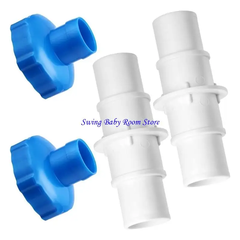 K1AD 수영장 호스 어댑터 키트 사용하기 쉬운 호스 피팅 수영장 어댑터 수영장 진공 청소기에 적합한 플라스틱 텍스처