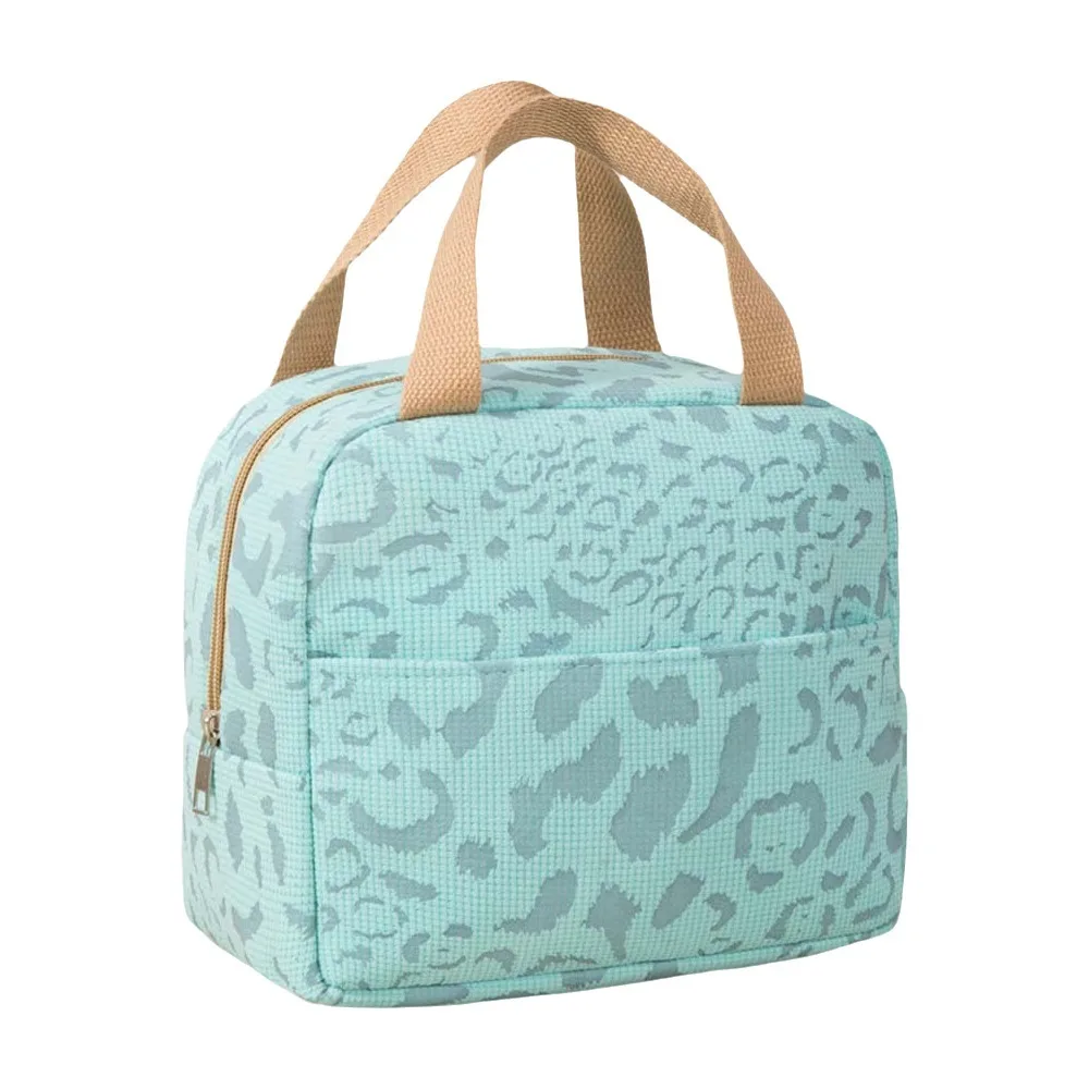 

Aluminum Film Thermal Insulation Bag Thickened Polyester Handheld Insulated Bag Ink Wash Pattern Large Capacity Picnic Box Pouch