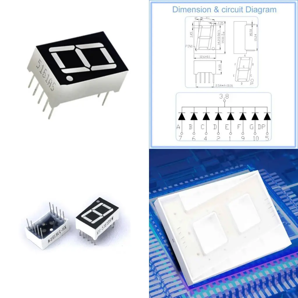   Small LED Display Digital Tube Home Beauty Tool Replacement Part Suitable for Various Applications Home Appliances