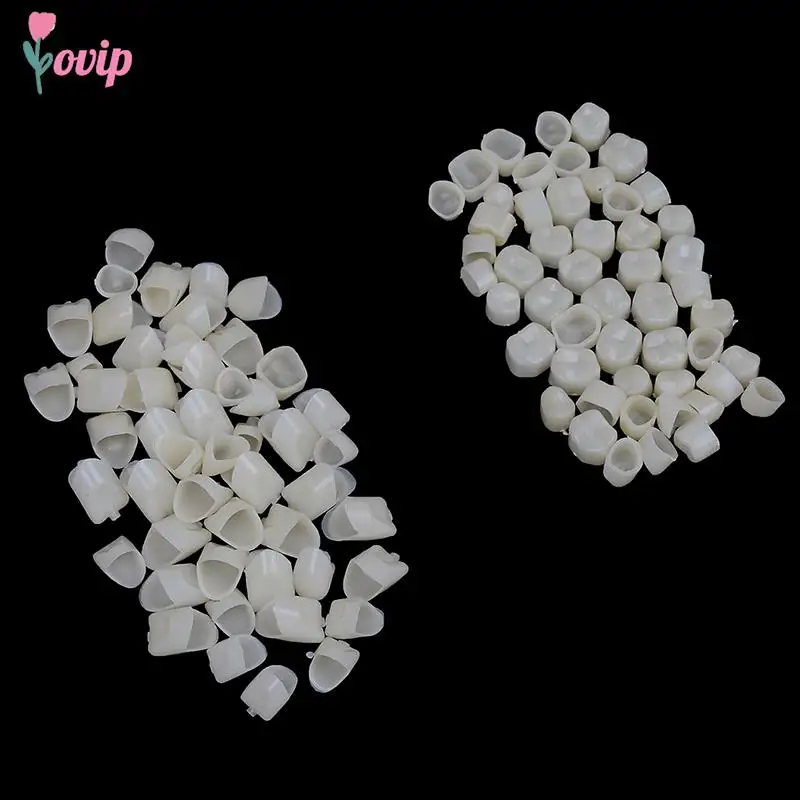 2 Packs Dental Teeth Veneers Dental Material Oral Care Tool Ultra Thin Whitening Resin Molar Anterior Temporary Crown Porcelain