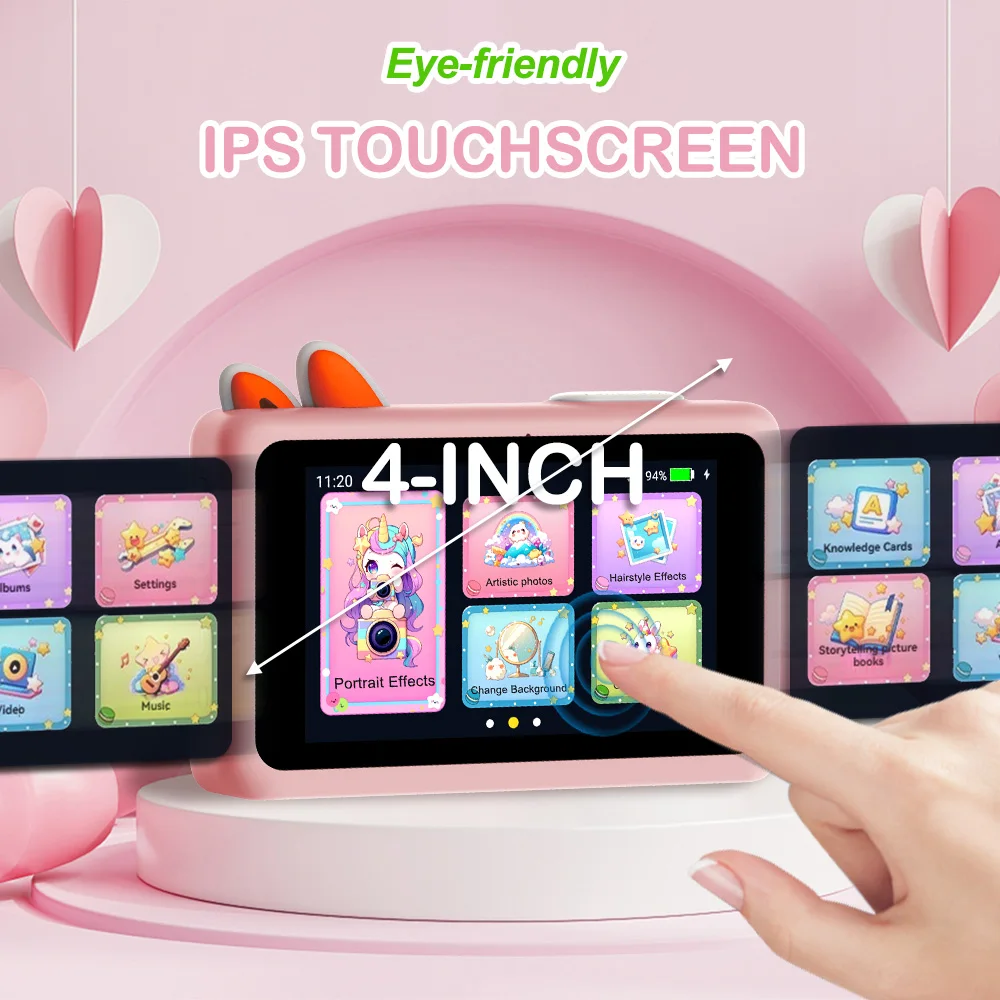 【NEW】AI children's camera large model knowledge base learning machine photo recognition touch screen camera enlightenment gift