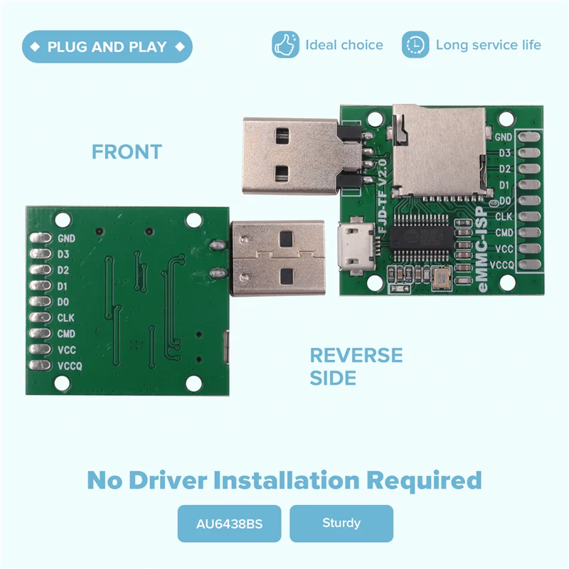 ABKI-Advanced Phone Repair Flash Tool Emmc-Isp Flying Line Unlocking With Au6438bs Card Reader Accessory