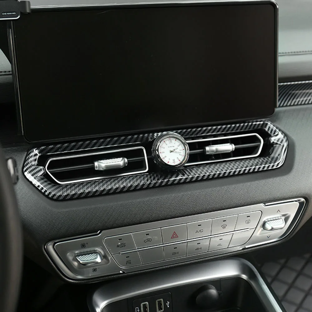 

Для GWM Haval H5 2023-2025 автомобильная центральная консоль, аксессуары для модификации интерьера, центральная консоль, воздуховыпускные часы, модные часы