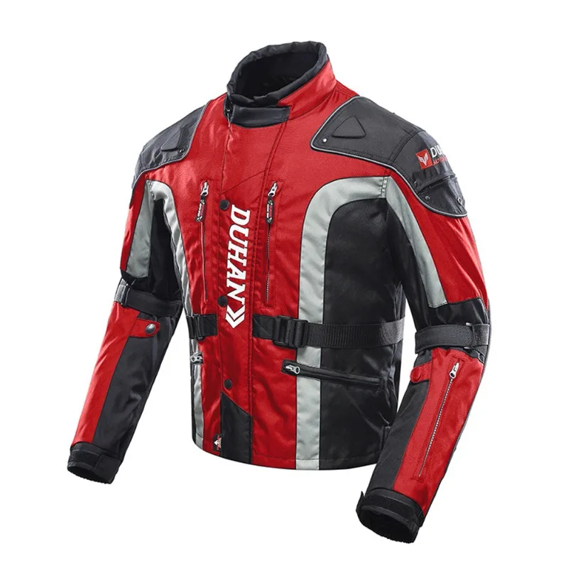 Motorcycle Jacket & Pants Suit with Protective Lining Waterproof Racing Suit Four-Season Universal Riding Suit for Men