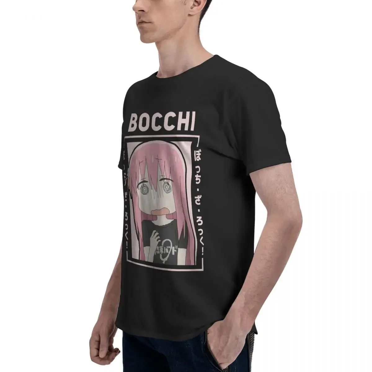 Bocchi The Rock Anime Starry Ikuyo Kita Oversized Graphic T Shirt Cotton Summer Men Women Man Tee T-Shirts Short Sleeve Tops