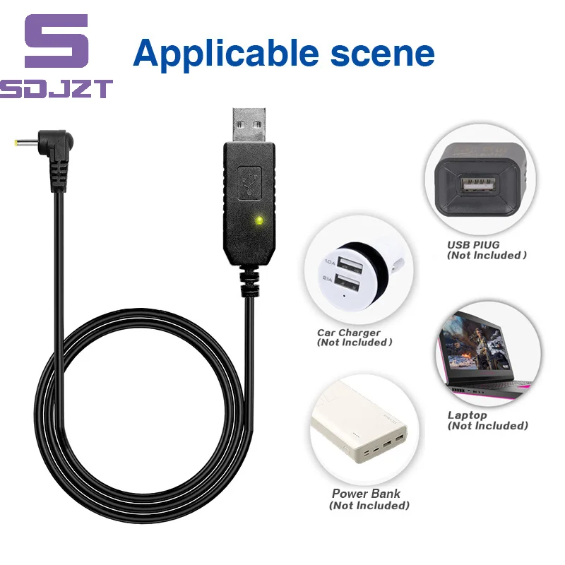 

1pcs Walkie Talkie USB Charger Cable For UV-5R UV5R UV-82 3800mAh UV-S9 Plus AR-152 Walkie Talkie Ham Two Way Radio