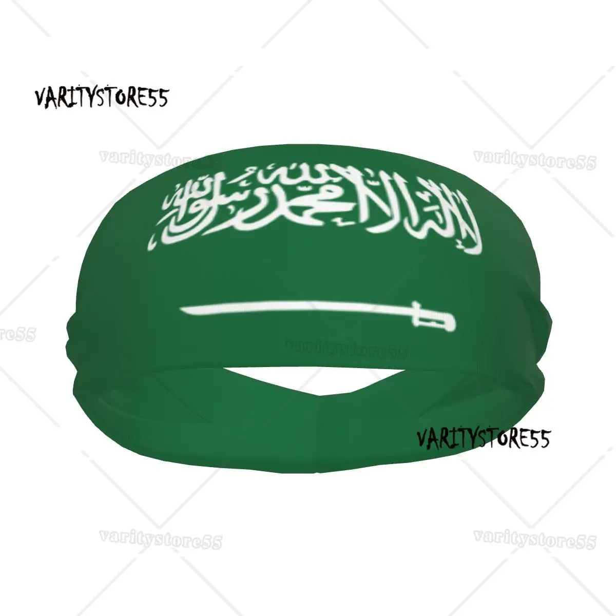 

Sports Sweatband Breathable Headband Sweat Hair Head Band Saudi Arabia Flag Yoga Headband