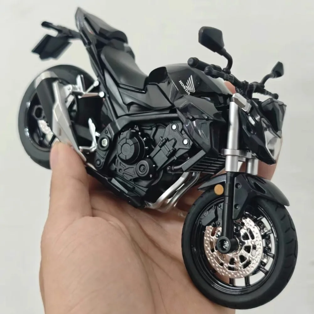 1:12 Honda CB400F CBR1000 Motorcycle Model Toy Car Metal Body Rubber Tires Shock Absorption Motor Models Birthday Presents